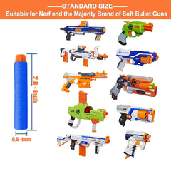 High-volume refill pack display of 1200 darts for uninterrupted Nerf sessions.