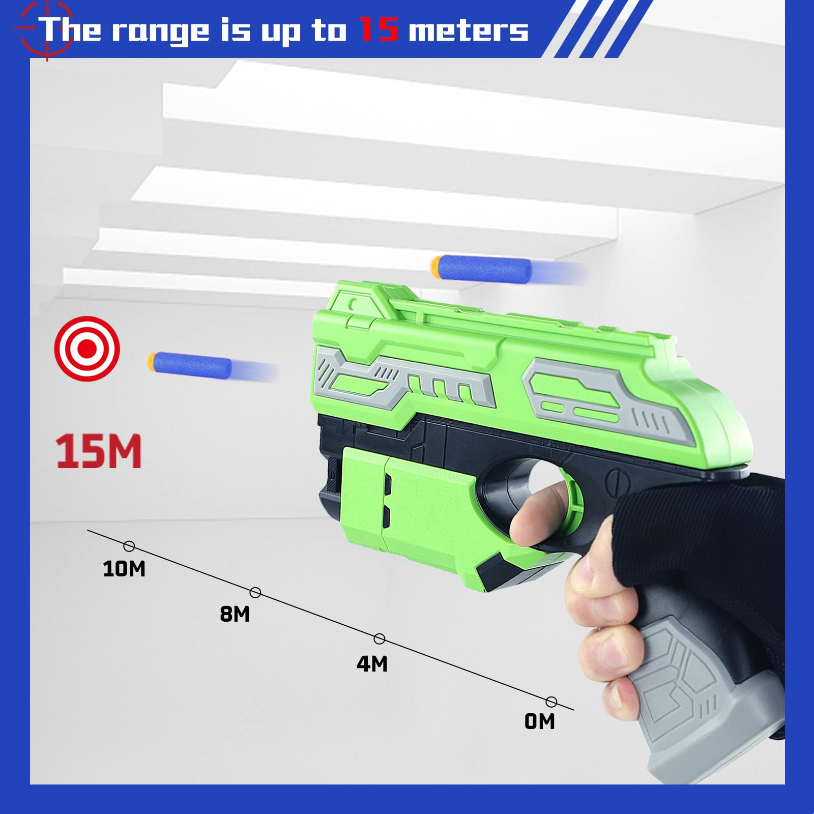 POKONBOY foam blaster easy load mechanism for quick starts.