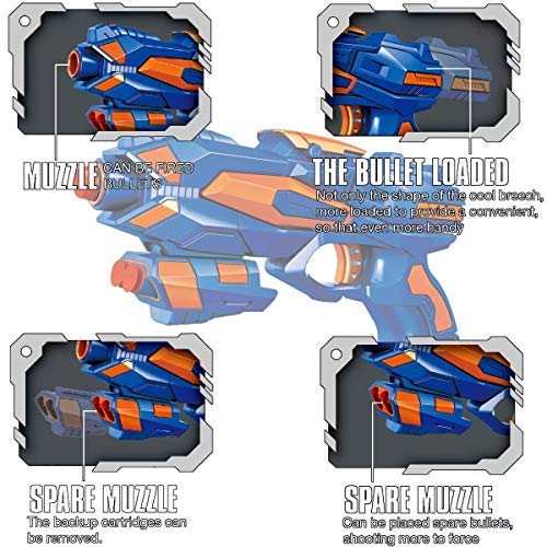 POKONBOY easy-reload blaster system reduces jams during play.