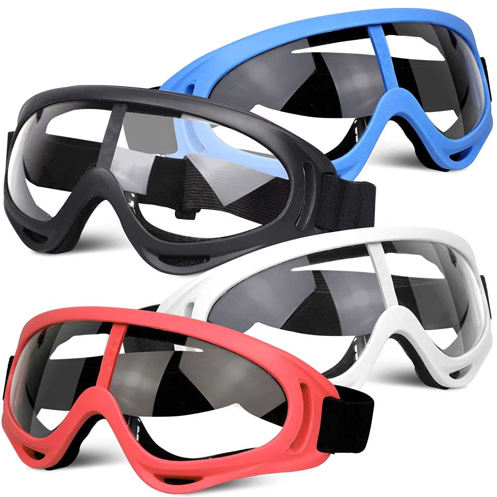POKONBOY goggles front view red for Nerf battles and clear field of vision