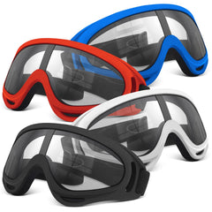 POKONBOY Nerf red goggles with secure fit for comfortable daytime battles.