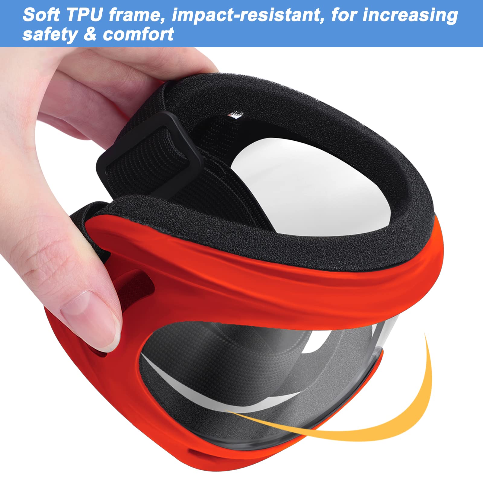 POKONBOY white goggles for Nerf games help keep vision clear.