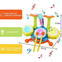 POKONBOY drum set cymbals add engaging rhythm and sound variety for play.