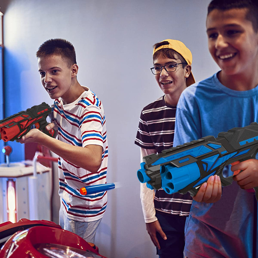 POKONBOY kids playing indoors and outdoors with foam darts