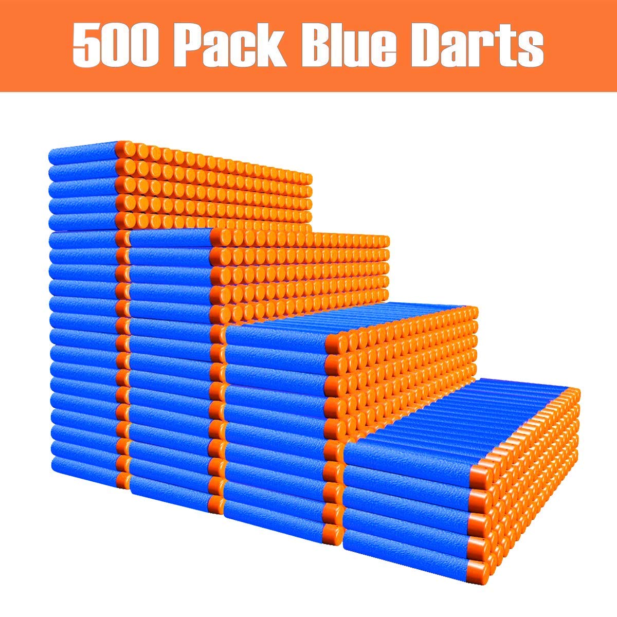 POKONBOY Nerf darts red and blue are compatible with N-Strike Elite for seamless play.