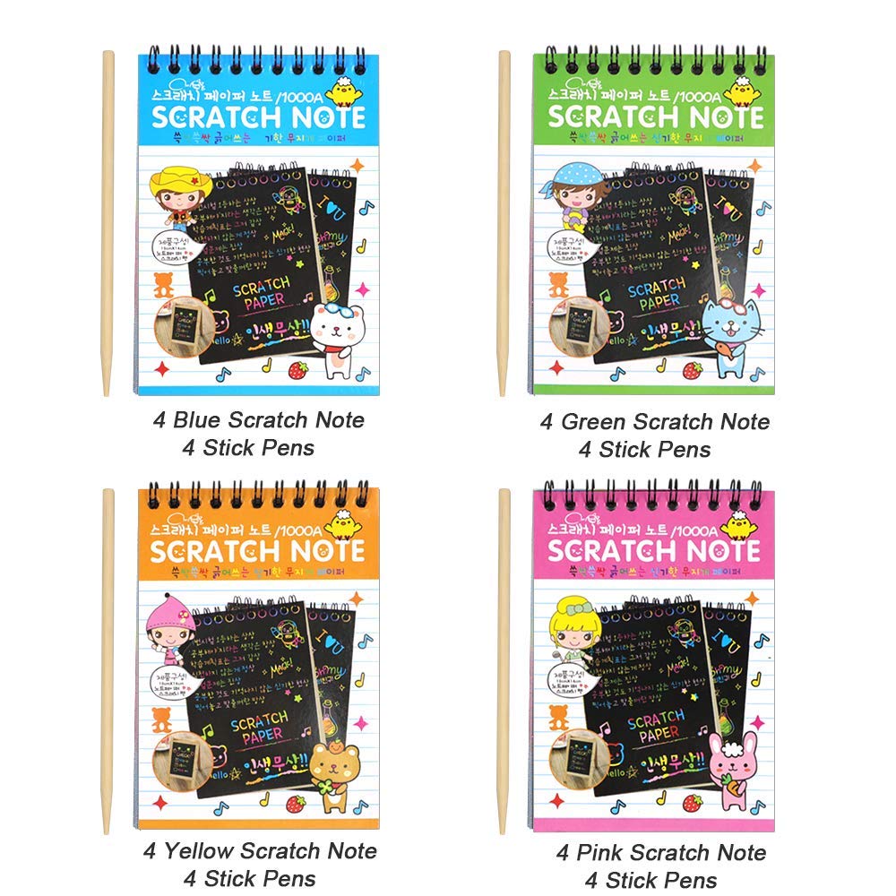 Pokonboy scratch art notes inspire creative doodles and quick ideas.