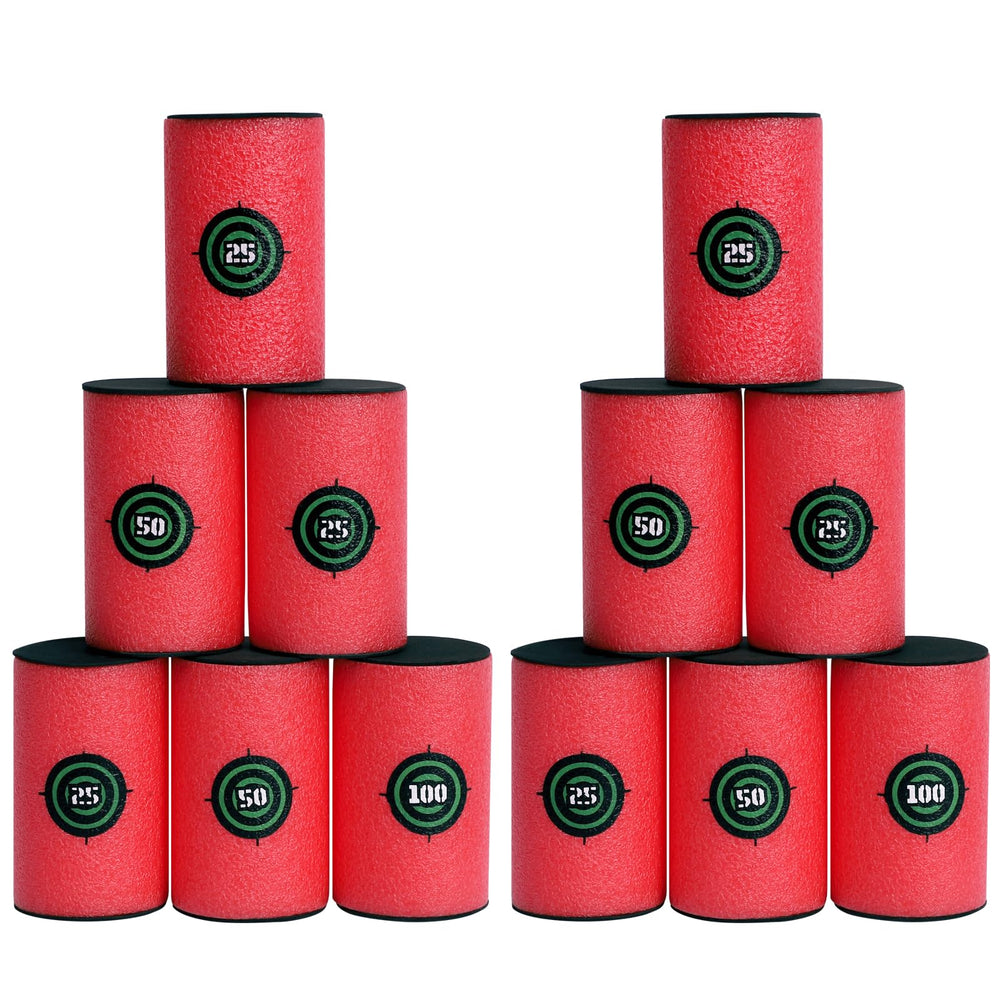 POKONBOY soft bullet target set of 12 for Nerf play in a pack