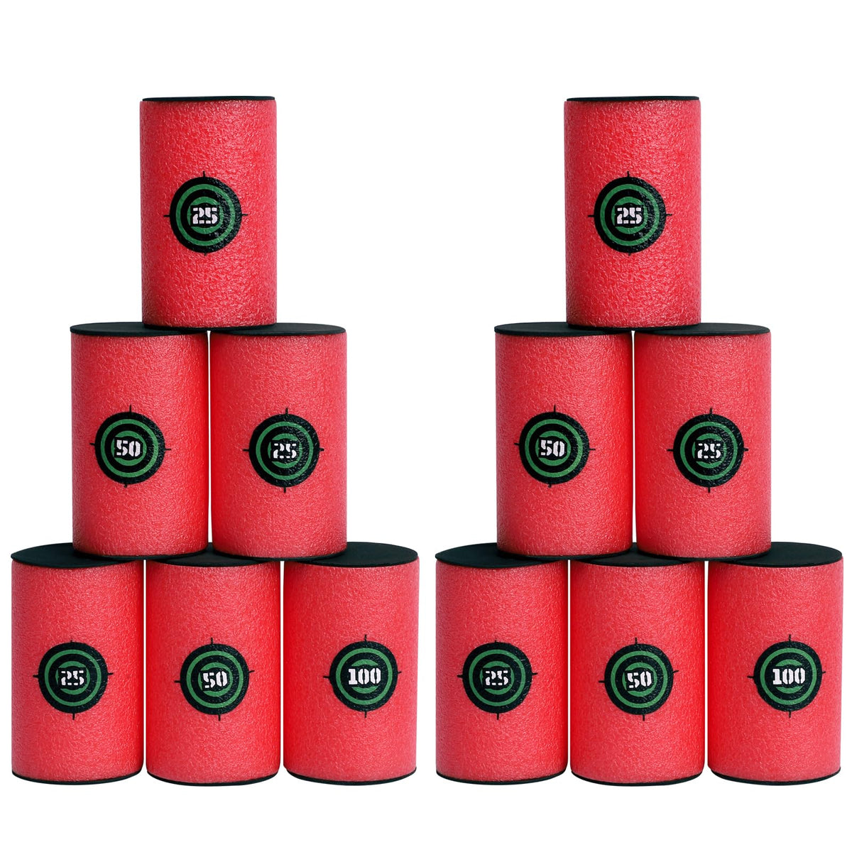 POKONBOY soft bullet target set of 12 for Nerf play in a pack