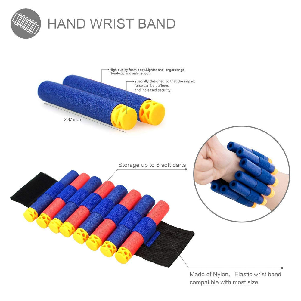 POKONBOY storage bags organize darts and clips for outdoor Nerf battles.