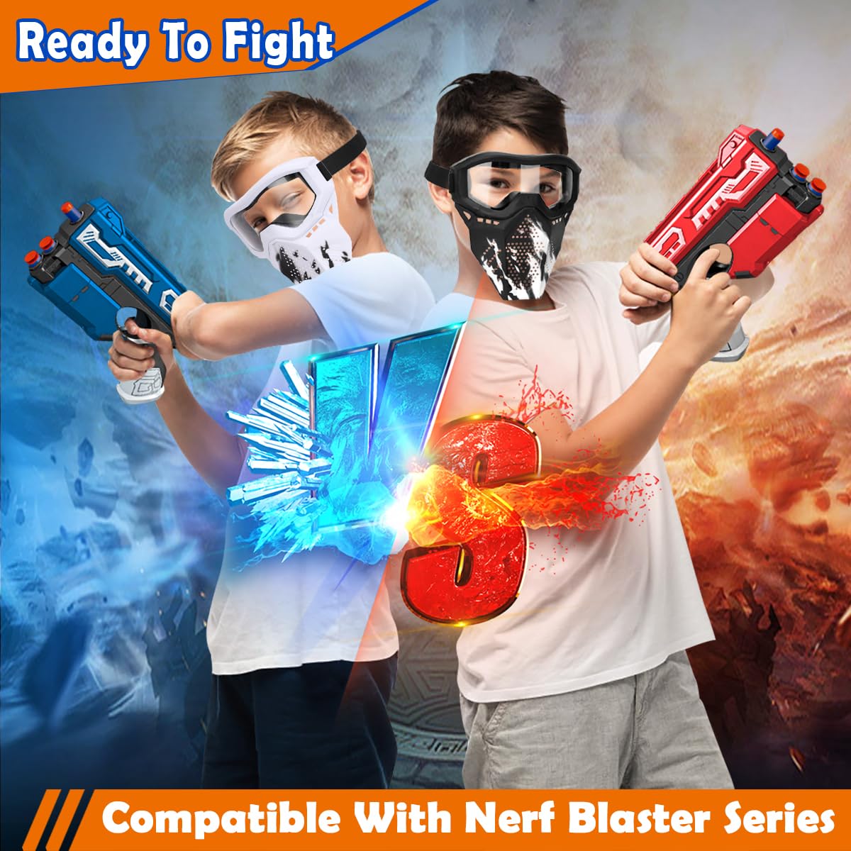 POKONBOY kids-wear mask designed for ages 8+ during outdoor games.
