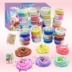 Pokujyrt Butter Slime Kit sensory play promoting calm focus and creativity.