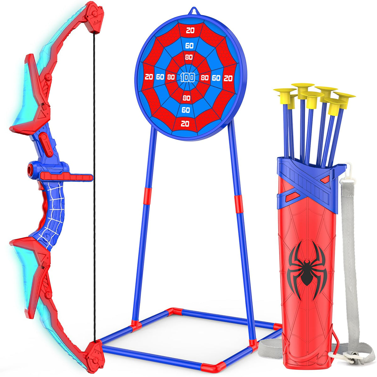 Polkoliye light up archery bow glowing for nighttime play and excitement.