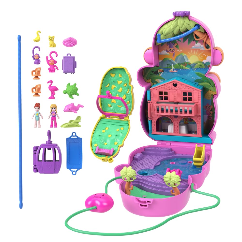 Polly Pocket banana snacks encourage shared pretend meals with friends.