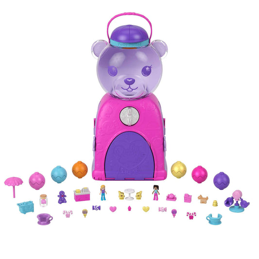 Polly Pocket Gumball Bear playset candy wheel sparks imaginative play.