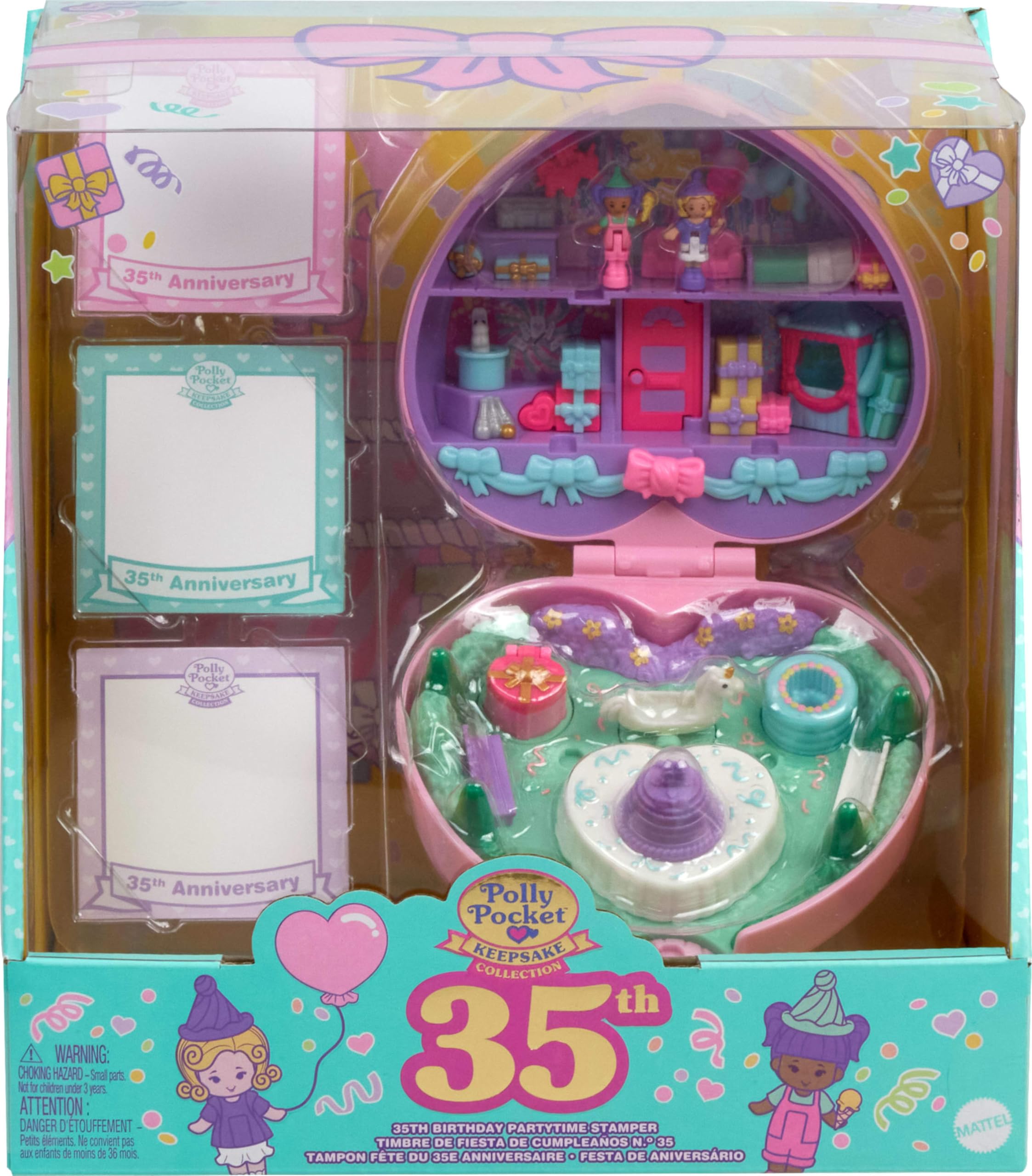 Polly Pocket heritage compact window box display ideal for collectors