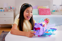 Polly Pocket Kitty Airways playset with a pet kitten for kid friendly storytelling