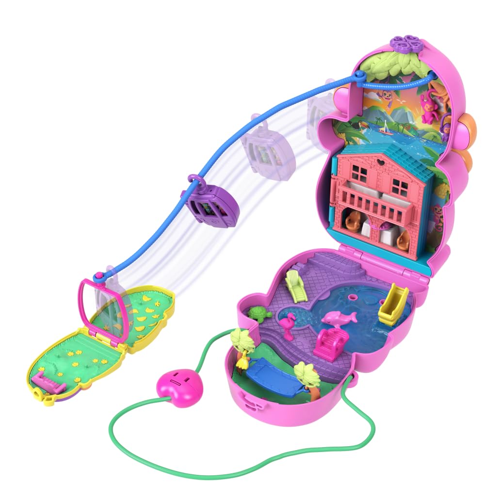 Polly Pocket Polly and Lila dolls spark imaginative jungle storytelling.