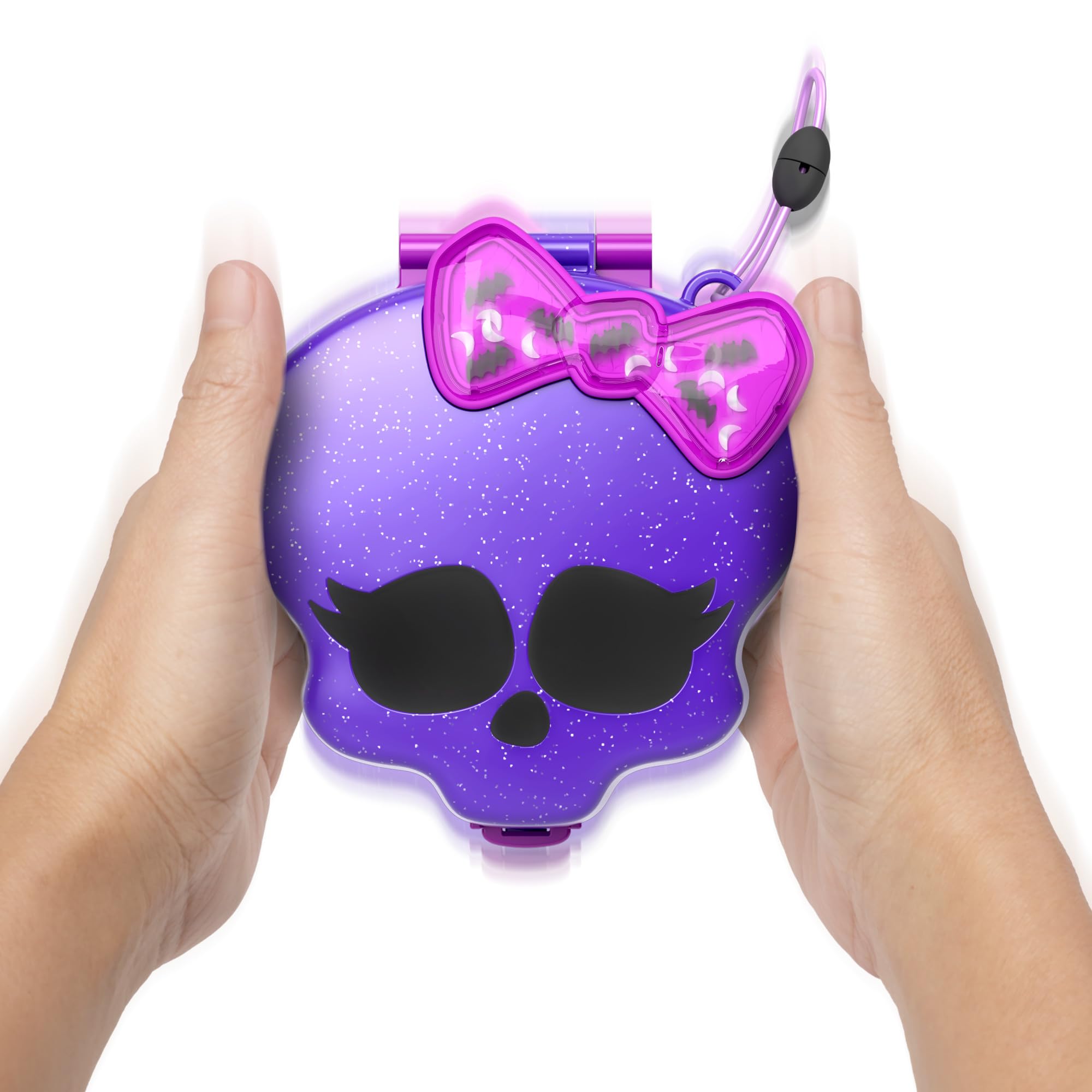 Polly Pocket Monster High playset skatepark ready for spooky trick performances.