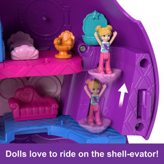 Polly Pocket Sparkle Cove Mini Golf spinning windmill for kid-friendly challenges