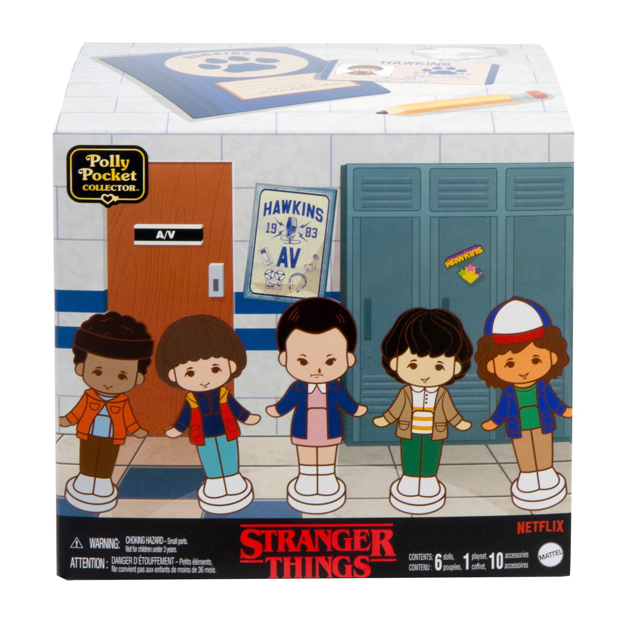 Polly Pocket Stranger Things premium packaging for gifting and display.