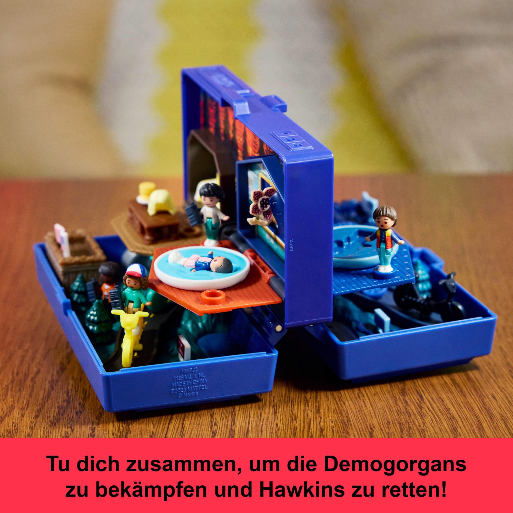 Polly Pocket Stranger Things six dolls ready for imaginative play.