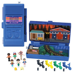 Polly Pocket Stranger Things playset with walkie-talkie exterior invites imaginative play.