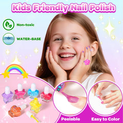 Polokping Press-On Nails with easy, kid-friendly design options.