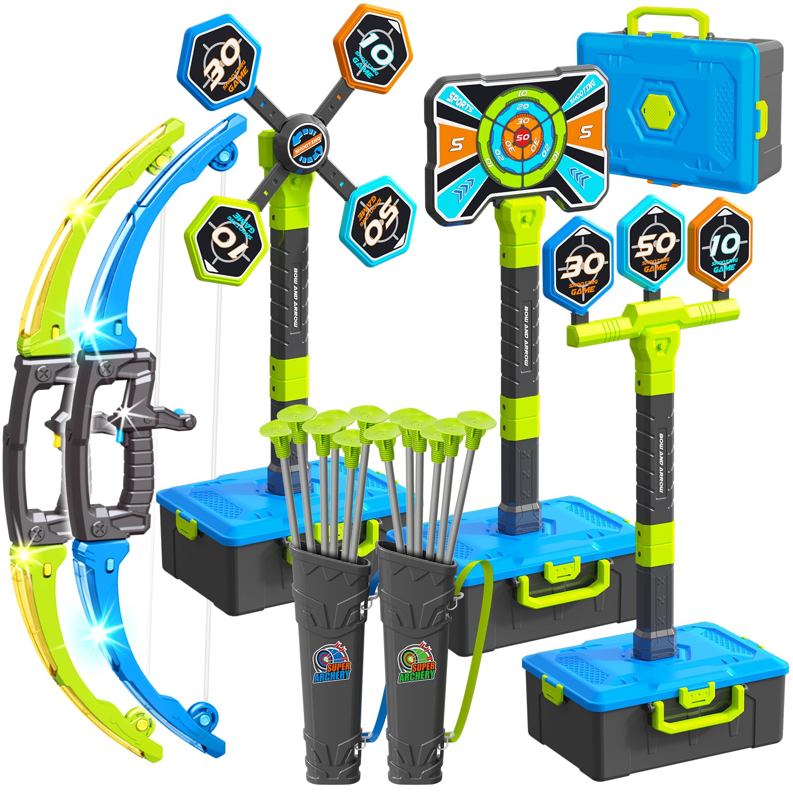 Polokping LED bow light-up action for kids during day or night play.