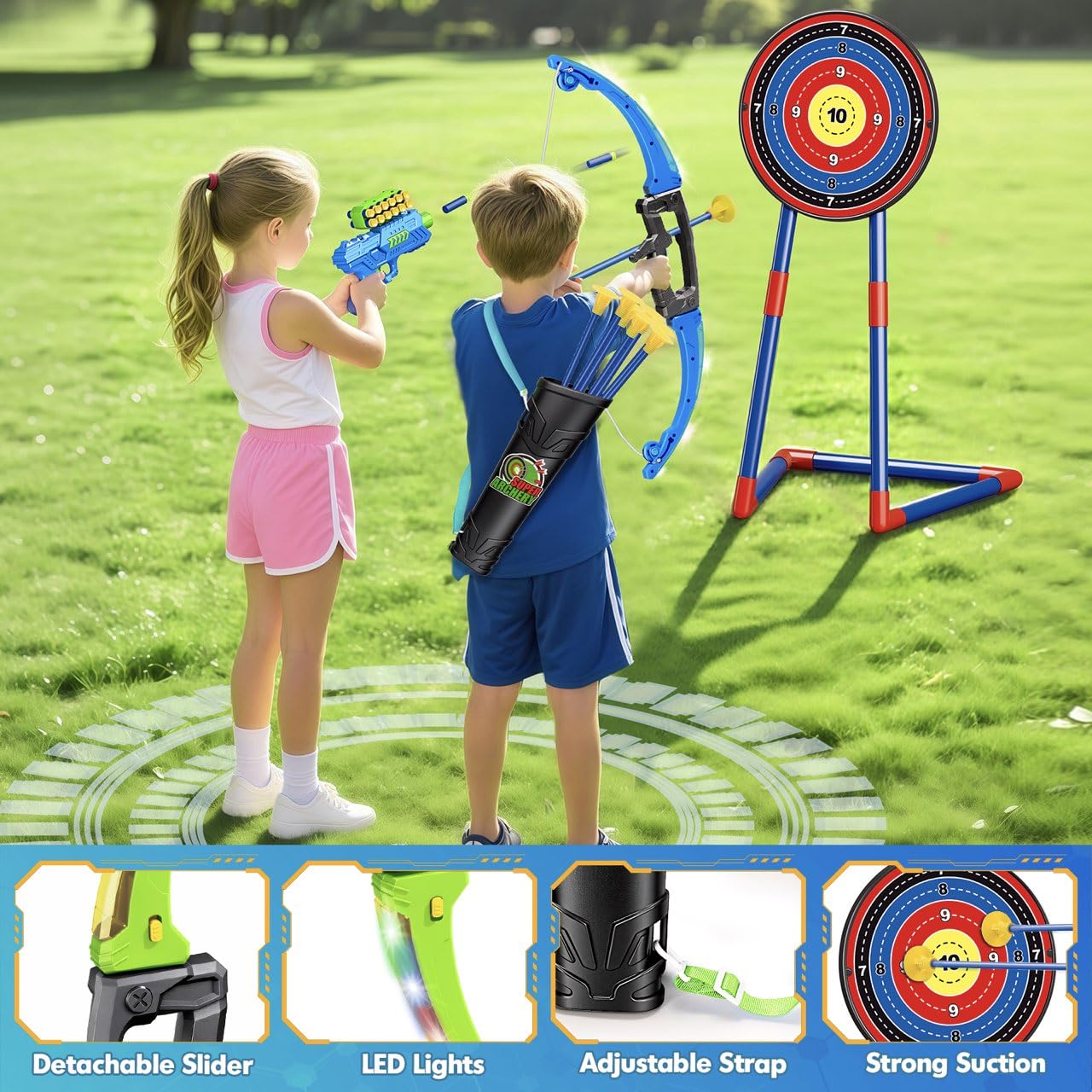Polokping LED glow bows enhance visibility during dusk sessions.