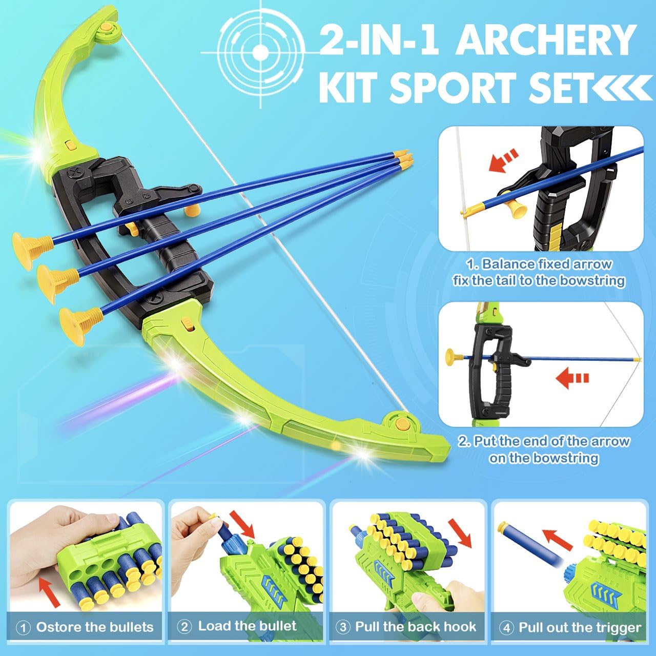 Polokping suction cup arrows stick to targets with precision.