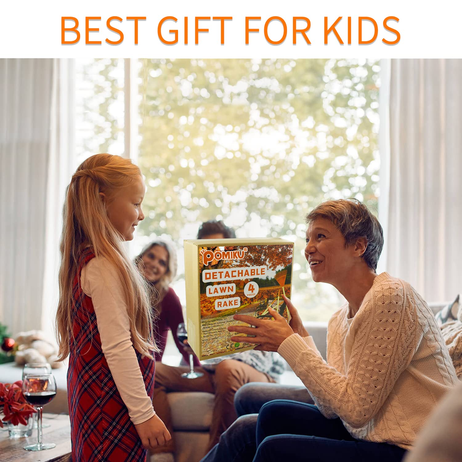 POMIKU kids rake set a gift idea for boys and girls aged 3 and up.