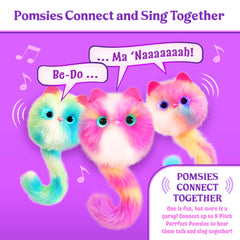 Pomsies Pitch Purrfect Skye head-petting triggers 50+ cute responses.