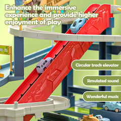 Ponilyer car ramp playset supports cooperative play and imaginative scenarios
