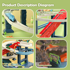 Ponilyer multi-loop track system offers varied racing layouts for creativity