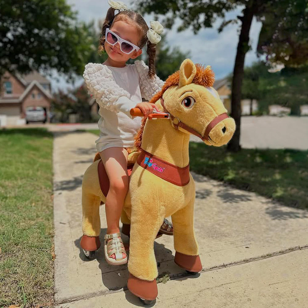 PonyCycle ride-on horse indoor-outdoor play; versatile fun on flat surfaces.