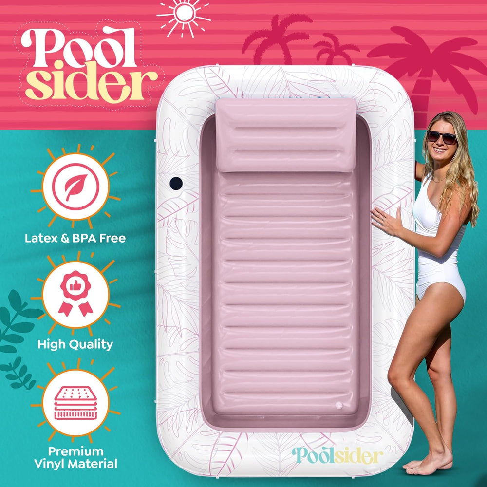 POOLSIDER XL tanning bed for adults offers extra space and 4-in-1 versatility for poolside lounging