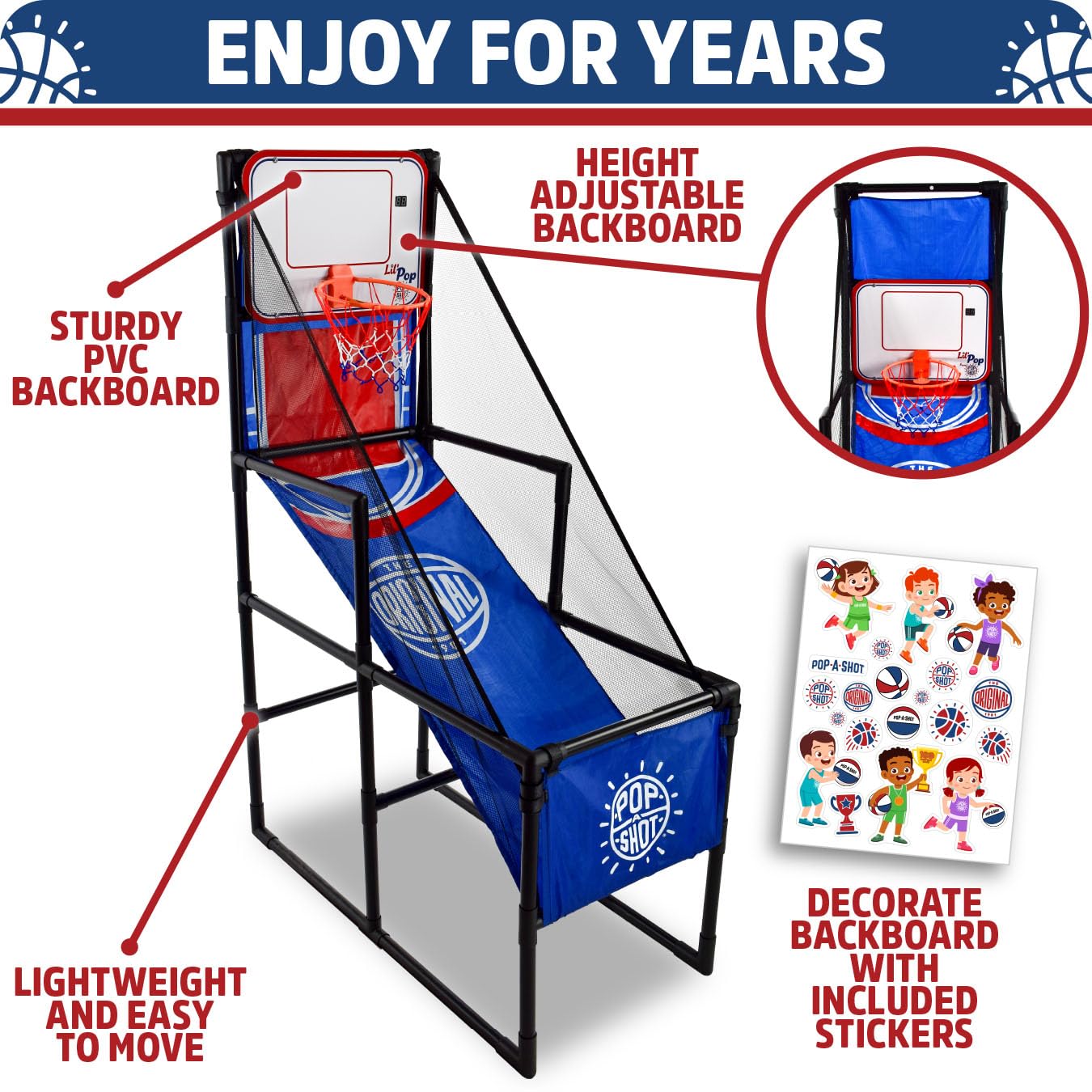 Lil’ Pop electronic scoreboard tracks shots during child-friendly play