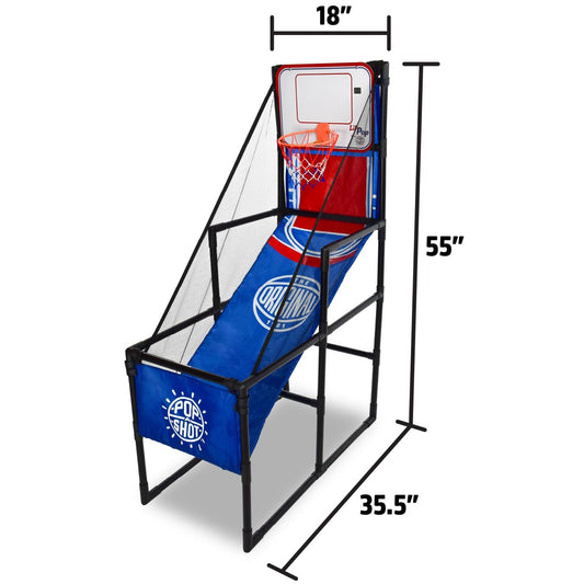 Pop-A-Shot Lil’ Pop game being assembled easily in a family room
