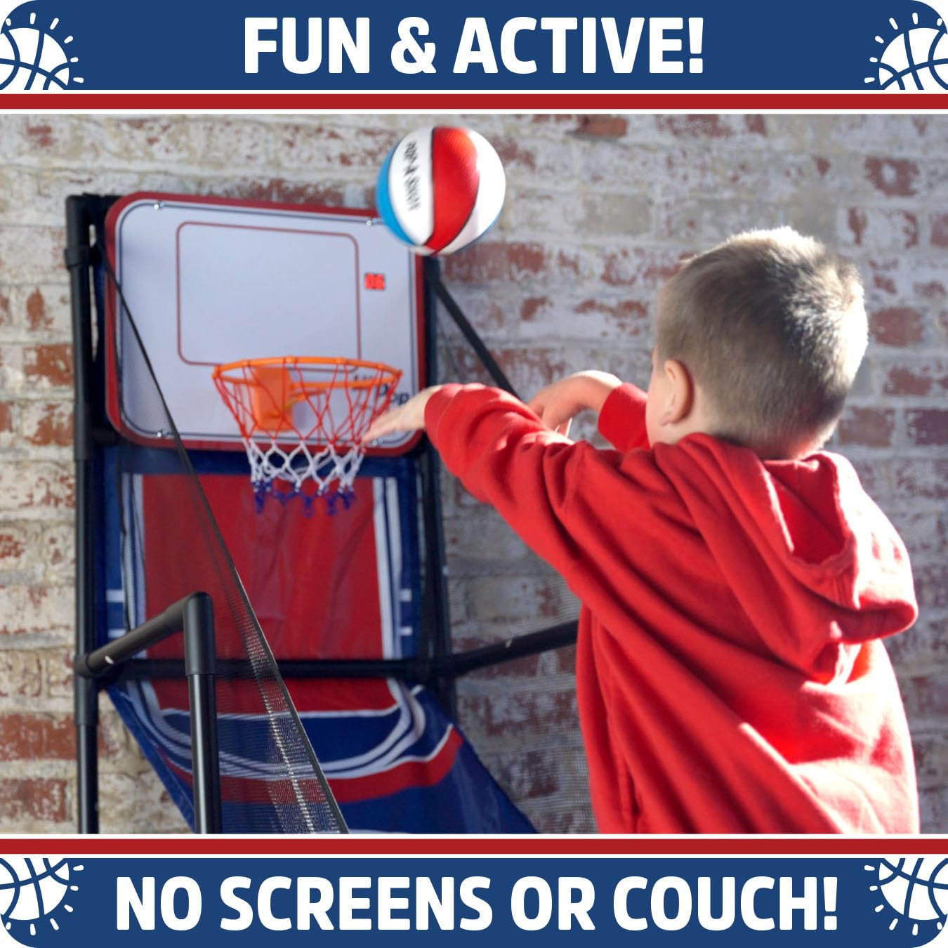 Activity helps develop gross motor skills and hand-eye coordination for young players
