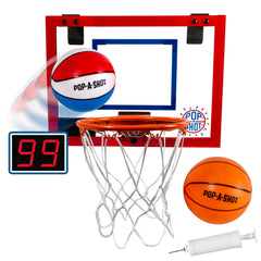 Pop-A-Shot Super Slam compact rim folds to save space after games.