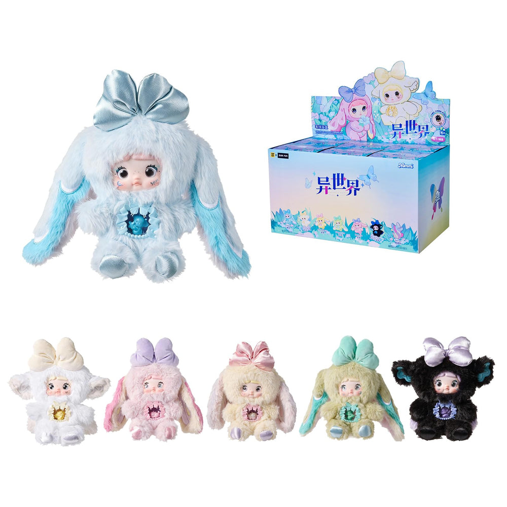 POP JOY Nommi V6 plush with three expressions for cute display and play.