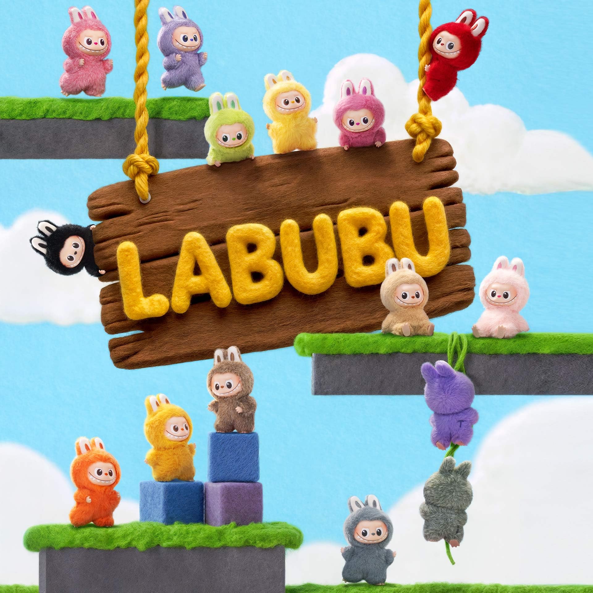 POP MART Labubu gift-wrapped box with ribbon, presents as ready-to-give collectible