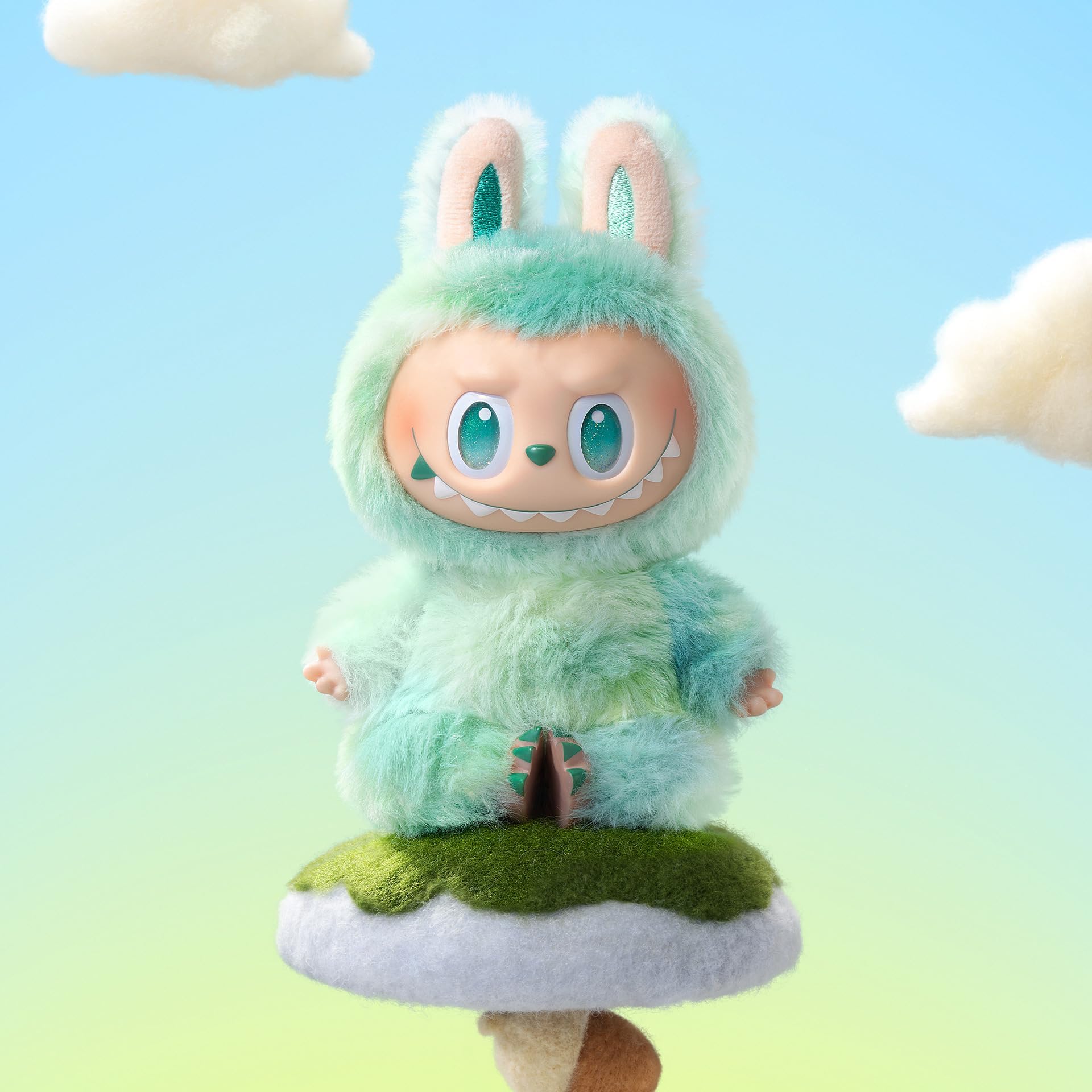 POP MART Labubu held in hand showing scale and portability for display