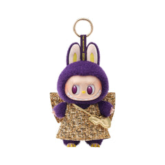 POP MART LABUBU Wings of Fortune hanging card displayed as desk decor
