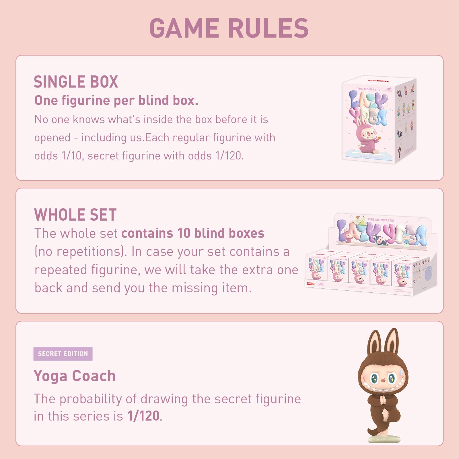 POP MART blind box reveals a random design for surprise gifting.