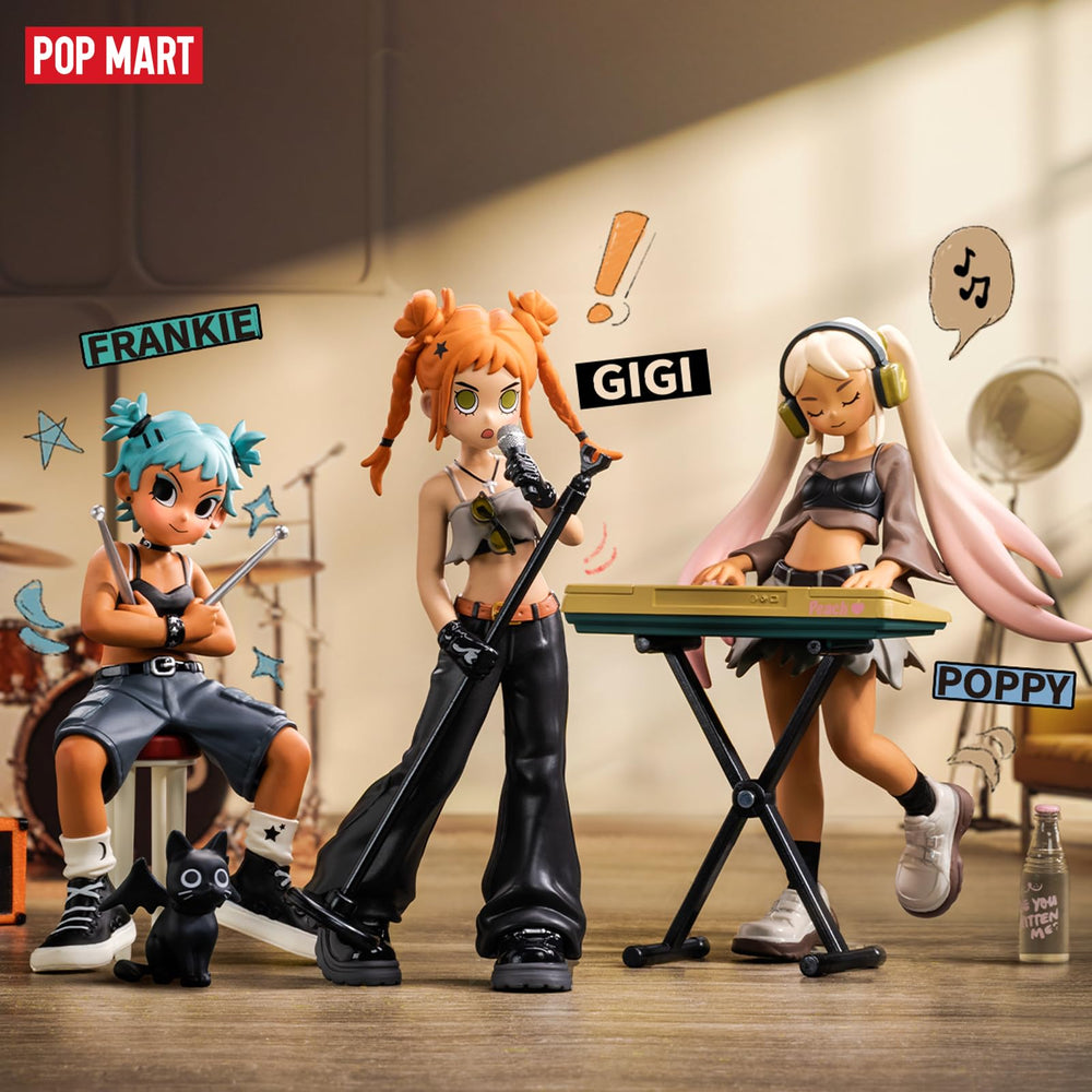 POP MART Peach Riot Rise Up detailed paint work enhances collectibility.