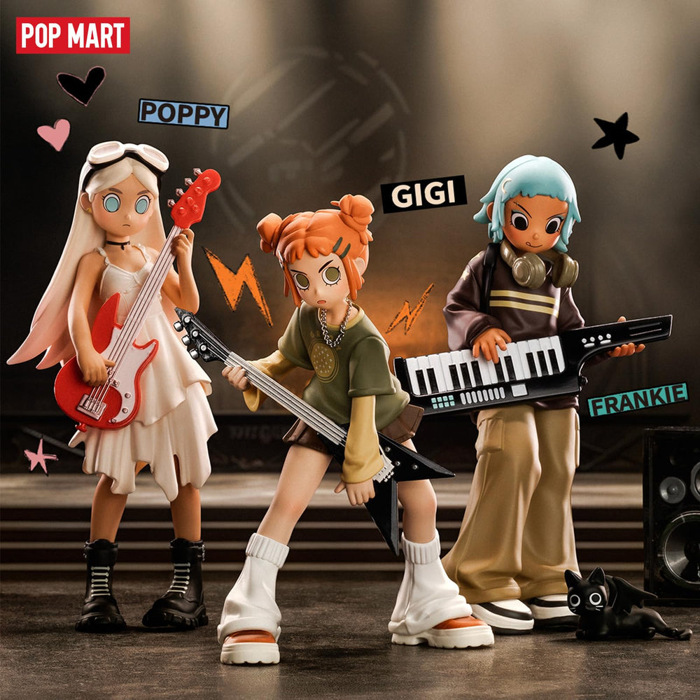 POP MART Peach Riot Rise Up figure posing for dynamic display.