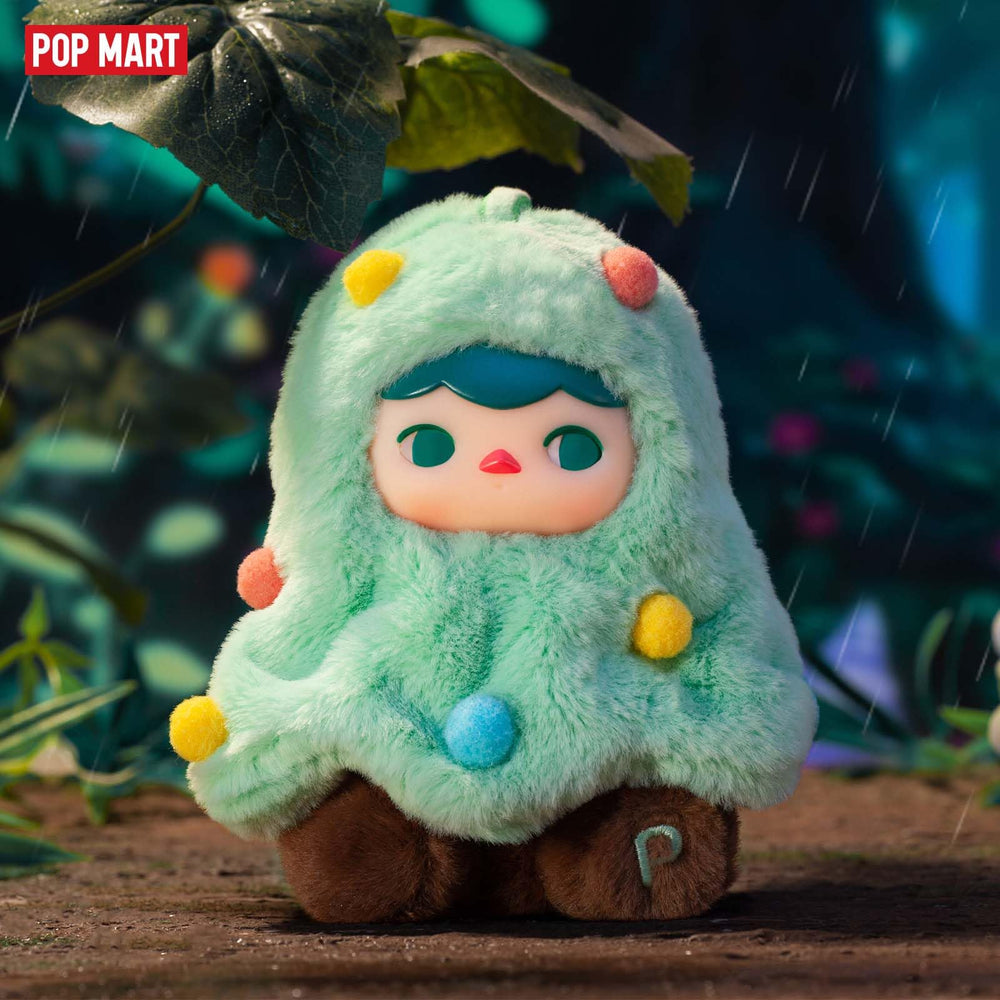 POP MART PUCKY Forest Party figure 5 adds playful color to shelves.