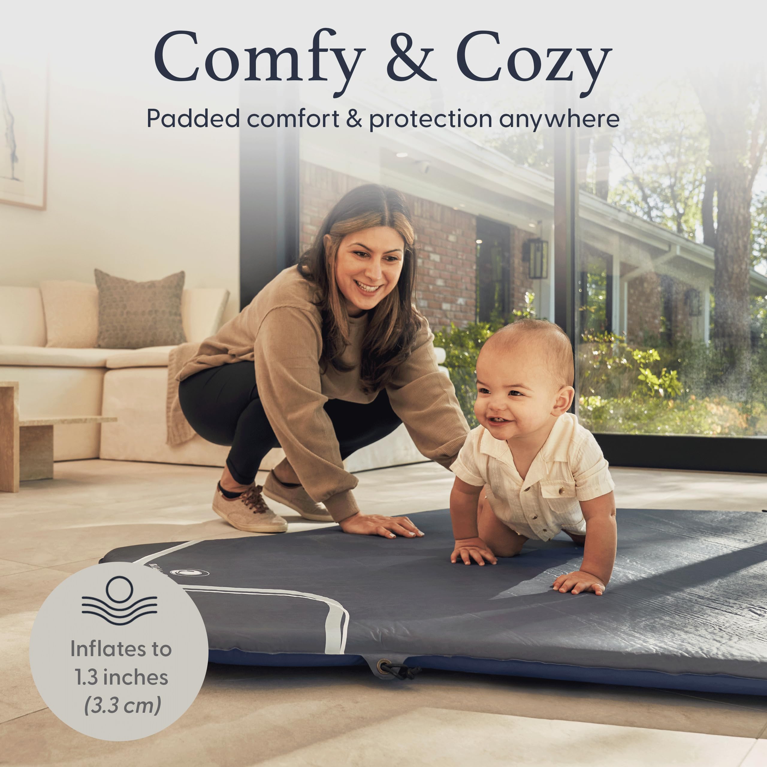 POP 'N GO PLAYPEN compact travel bag makes storing and transporting easy.