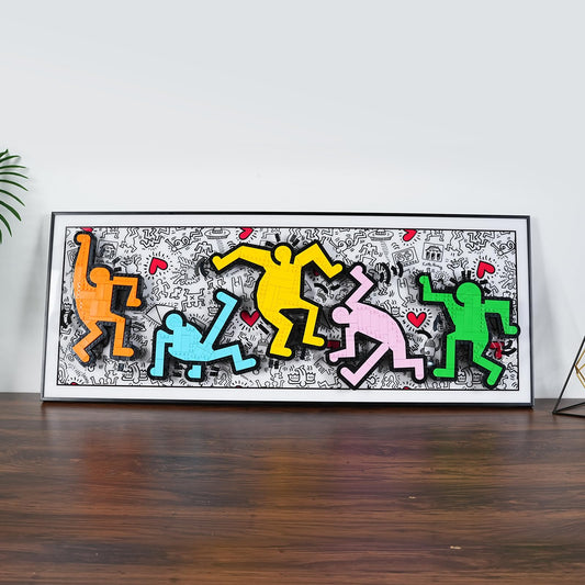 popbricks acrylic wall frame 38x15 with premium finish for decor